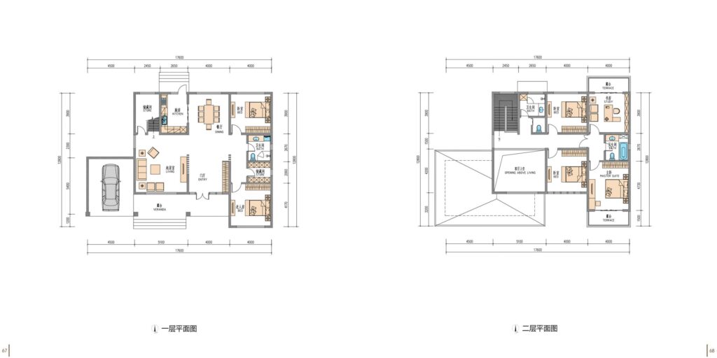 TC HouseTech American villa reference drawing 35