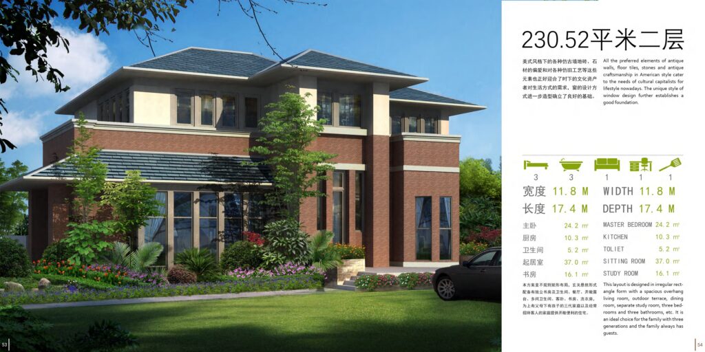 TC HouseTech American light steel villa design