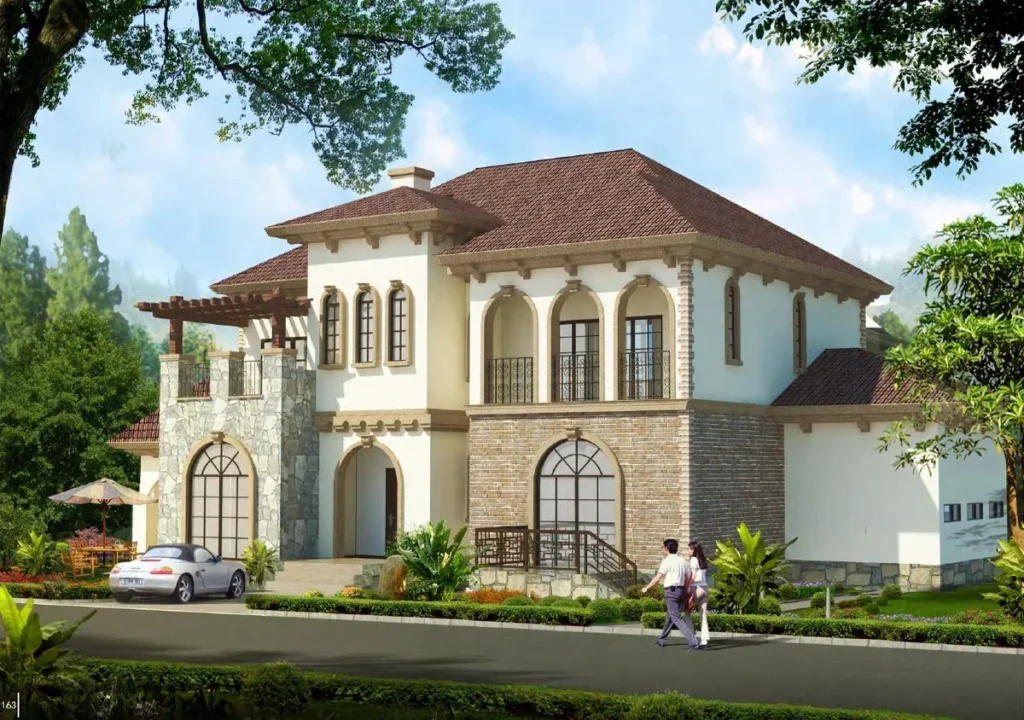 European classical light steel villa from the TC HouseTech reference site